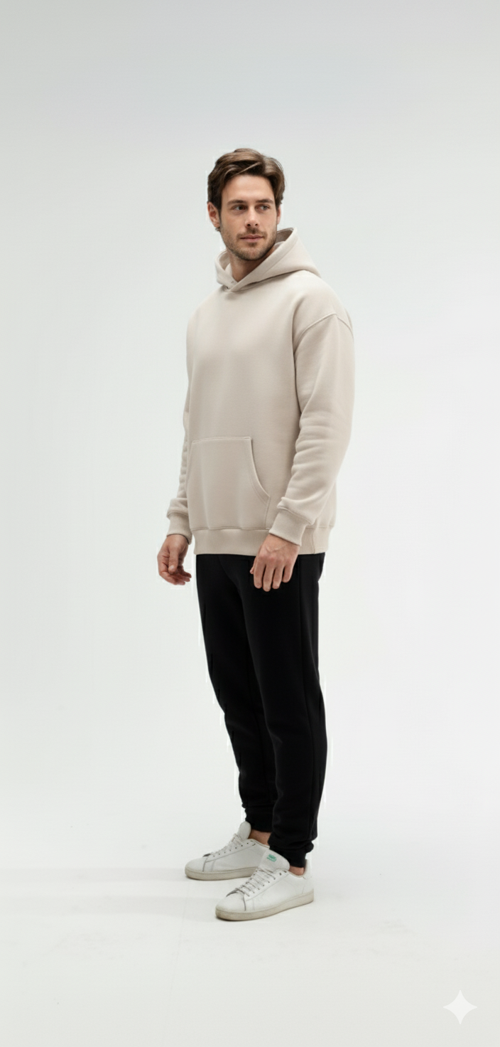 Beige Hoodie - Men